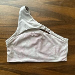 Alphalete Alphalux Asymmetrical Bra- xs, pink